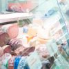 Un banco di salumi e formaggi in un negozio.